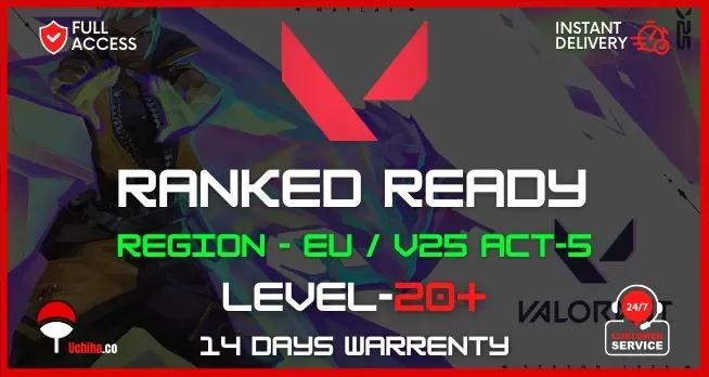 ⚡ Instant Delivery ⚡ EU 🔷 RANKED READY - LEVEL 20 🔷 SMURF 💯 Full Access